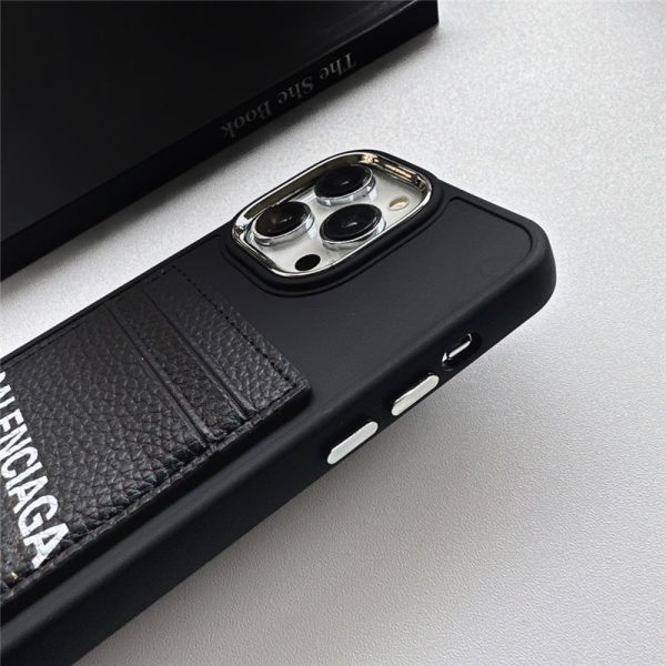 iphone16/16pro/15/15pro ケース バレンシアガ iPhone14/14pro ケース カード収納 balenciaga iphone13promax/13 ケース ブランド メンズ iphone 黒 に 合う ケース iphone12/11 携帯カバー - Image 5