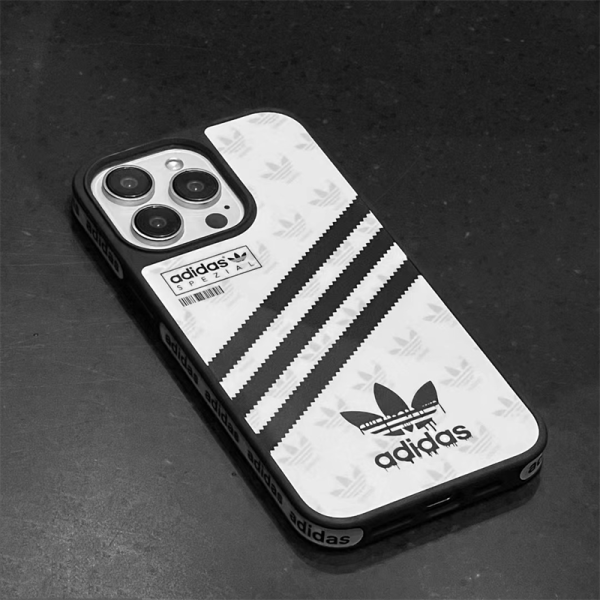 adidas iphone16/16pro ケース アディダス スマホケース iphone15/15pro ケース スポーツブランド 流行り 高校生 スマホケース iphone14/13ケース カップル お揃い - Image 2