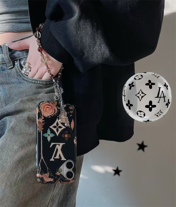 ルイヴィトン iPhoneケース ビーズ モノグラム Louis Vuitton アイフォン16ケース 人気ブランド 女性 30代 スマホケースiphone15/14 おしゃれ チェーン アイホンケース 高級 - Image 4