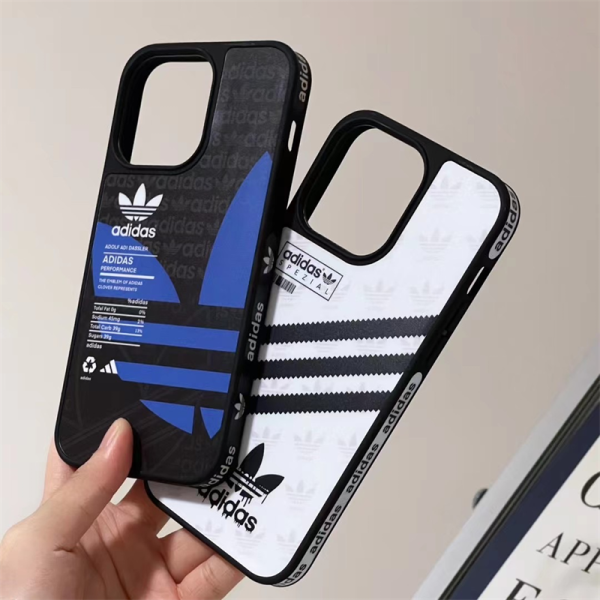 adidas iphone16/16pro ケース アディダス スマホケース iphone15/15pro ケース スポーツブランド 流行り 高校生 スマホケース iphone14/13ケース カップル お揃い