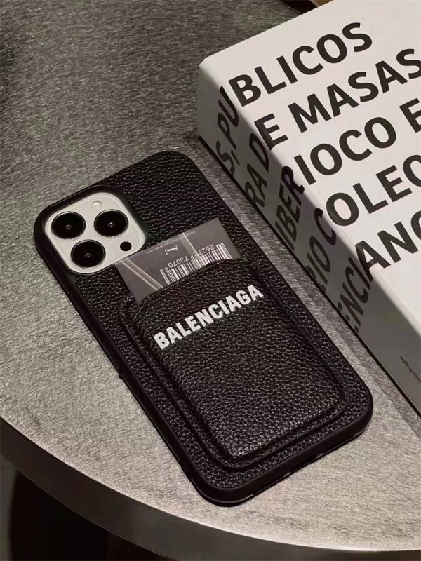 バレンシアガ iphone16ケース ペア スマホケース iphone15/14/13 海外 セレブ 愛用 iphone12pro max ケース BALENCIAGA 携帯カバー 人気 アイフォンケース カード収納 - Image 3