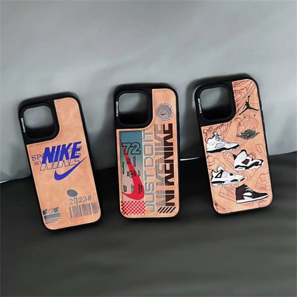 ナイキ iPhoneケース 運動風 ブランド nike アイフォン16ケース メンズ スポーツ おしゃれ スマホケース アイフォン15pro 人気ブランド 革 高級 - Image 2