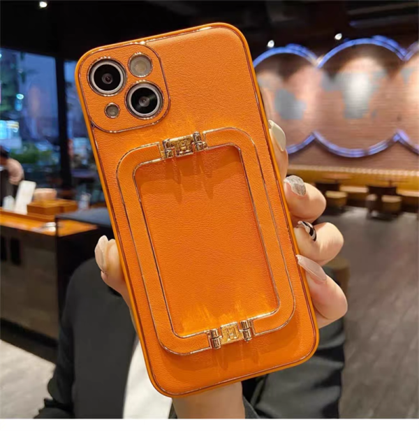 エルメス iphoneケース スマホケース ブランド iphone16 ケース hermes アイフォン15/14pro ケース 人気ブランド 女子 IPhone13/12/11ケース おしゃれ ハイブランド スタンド付き - 画像 (3)