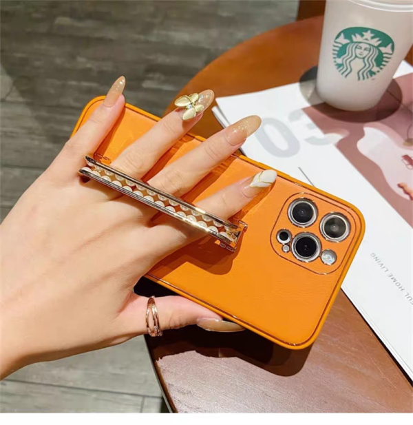 エルメス iphoneケース スマホケース ブランド iphone16 ケース hermes アイフォン15/14pro ケース 人気ブランド 女子 IPhone13/12/11ケース おしゃれ ハイブランド スタンド付き - 画像 (4)